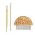 thumbnail image 2 of Weaving Loom Comb Kit, Elegant Wooden Loom Comb Durable Portable  for Making DIY Crafts, 2 of 7