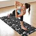 thumbnail image 6 of Black Gothic Moon Card Moth Pattern Hot Yoga Mat Towel Non Slip for Hot Yoga - Quick-Drying Yoga Mat Cover with 4 Corner Pockets with Travel Bag - Hot Yoga Towel Non Slip 74"x26", 6 of 6