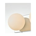 thumbnail image 3 of Living District Jaylin 2-Light Iron & Glass Bath Sconce in Chrome/Frosted White, 3 of 5