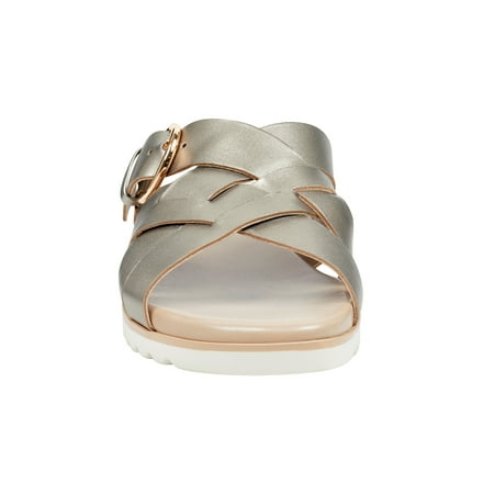 Easy Spirit Women's Pace Flat Slides in Gold, 10 US | Walmart Canada