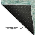 thumbnail image 5 of Addison Rugs Mayfield Premium Machine Washable Traditional Global Teal Rectangle Rug, 10' x 14', 5 of 7
