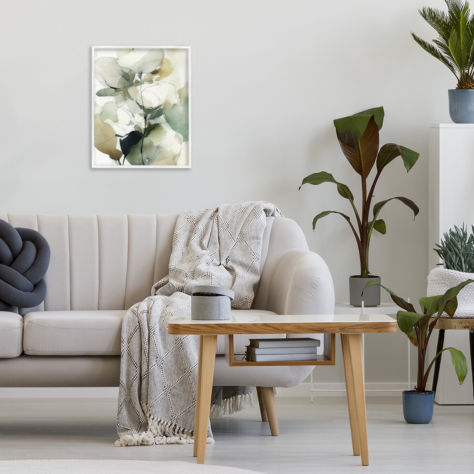 Stupell Industries Floral Branches in Motion White Framed Giclee Art, design by Svetlana Aleynikova