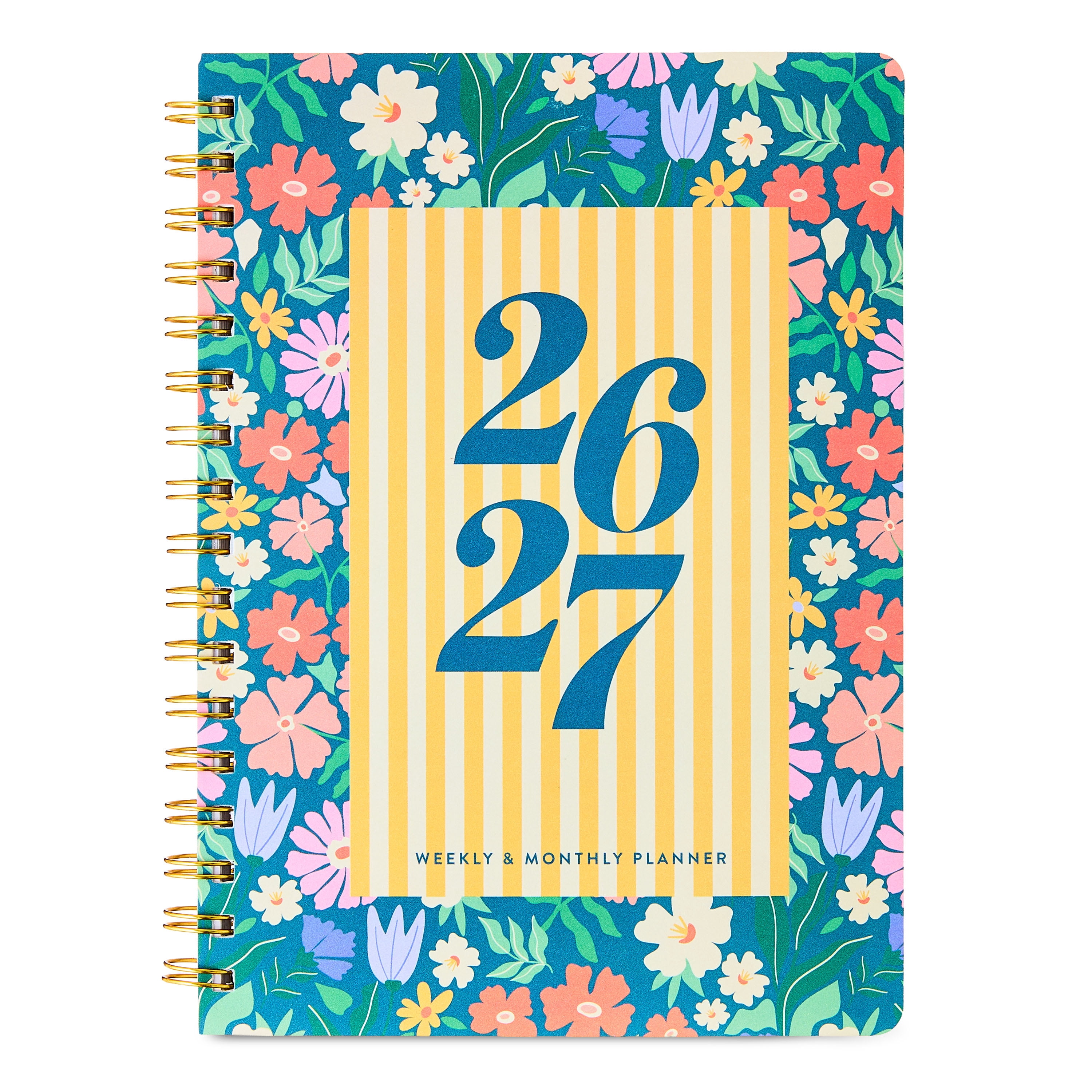 Pen+Gear 15-Month Monthly/Weekly Planner, 6.75" x 9", Multicolor Floral, April 2026-June 2027