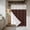 Brown, variant on Solid Brown No Hook Shower Curtain Waterproof,Bathroom Curtains with Snap in Liners and See Through Top Window,Vintage Minimalism Abstract Denim Pattern Hotel Style Bathtub Curtains Shower 72"Wx96"L