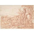 thumbnail image 2 of Jonas Umbach 14x11 Gold Ornate Wood Frame and Double Matted Museum Art Print Titled - November (One of a Series Representing the Labors of the Months) (1690), 2 of 4