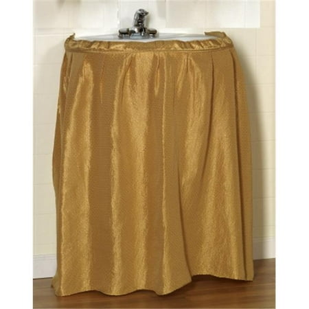 Ssd L 02 Lauren Dobby Fabric Sink Skirt Gold