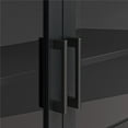 thumbnail image 4 of Meuble TV avec porte en verre Mainstays, Noir, 4 of 11