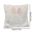 thumbnail image 3 of Deeceymbur Spring Theme Easter Bunny Cushion Cover Decorative Pillow Case for Sofa Chair Living Room Bedroom Home Holiday Festive Accent Decor, 3 of 7