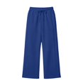 thumbnail image 4 of KVPLBQFD Tween Drawstring Wide Pants Girls Teens Fall Winter Relaxed Bottoms Sweatpants for Girls Side Pockets Comfy Street Style Girls Pants, 4 of 9
