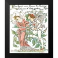 thumbnail image 2 of Crane, Walter 15x18 Black Modern Framed Museum Art Print Titled - Shakespeares Garden III (Rose), 2 of 5