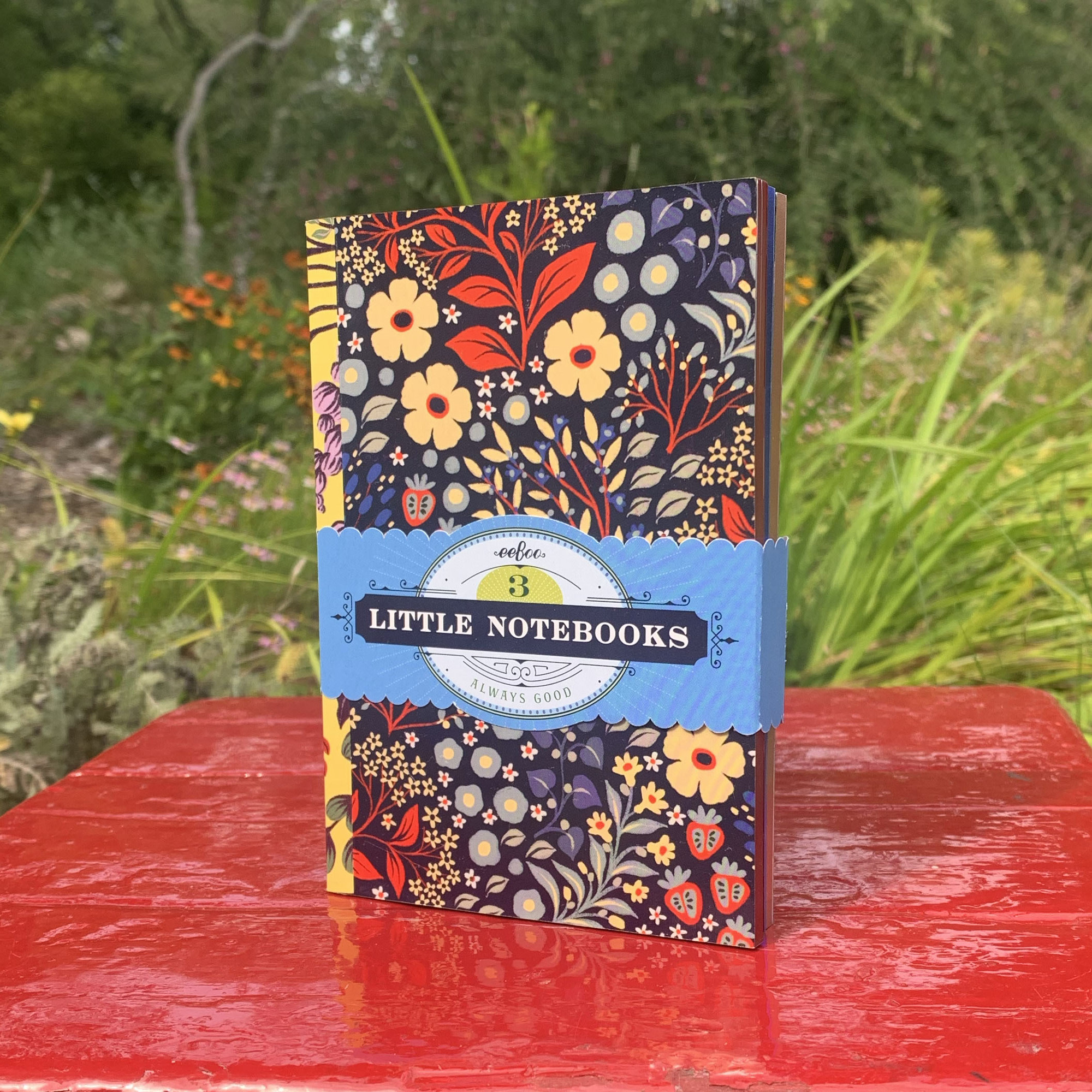 eeBoo Piece & Love: Shelley's Little Books- Set of 3 Notebooks, 5.75 x 4" Portable Size, Nature Themed Journals, Notes-Sketch-Draw, Lines & Dot Grid