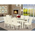 thumbnail image 4 of East West Furniture Logan 9-piece Wood Dining Set in Linen White/Light Beige, 4 of 4