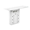 thumbnail image 2 of Wall Extender with Shelf and Night Light USB Ports, 2025 New 9-in-1 Extended Outlet with Surge Protector for Next to Bed, Office, Home Use, 2 of 5