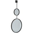 thumbnail image 3 of Signature Design by Ashley Brewer Modern Minimalist Round Accent Mirror, Black, 3 of 5