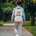 thumbnail image 3 of Pzuqiu Sprinkle Capybara Ice Cream Kids Backpack for Ages 6-18 17 Inch Large Capacity Breathable Elementary School Backpack for Boys Girls Back to School Travel Essential, 3 of 7
