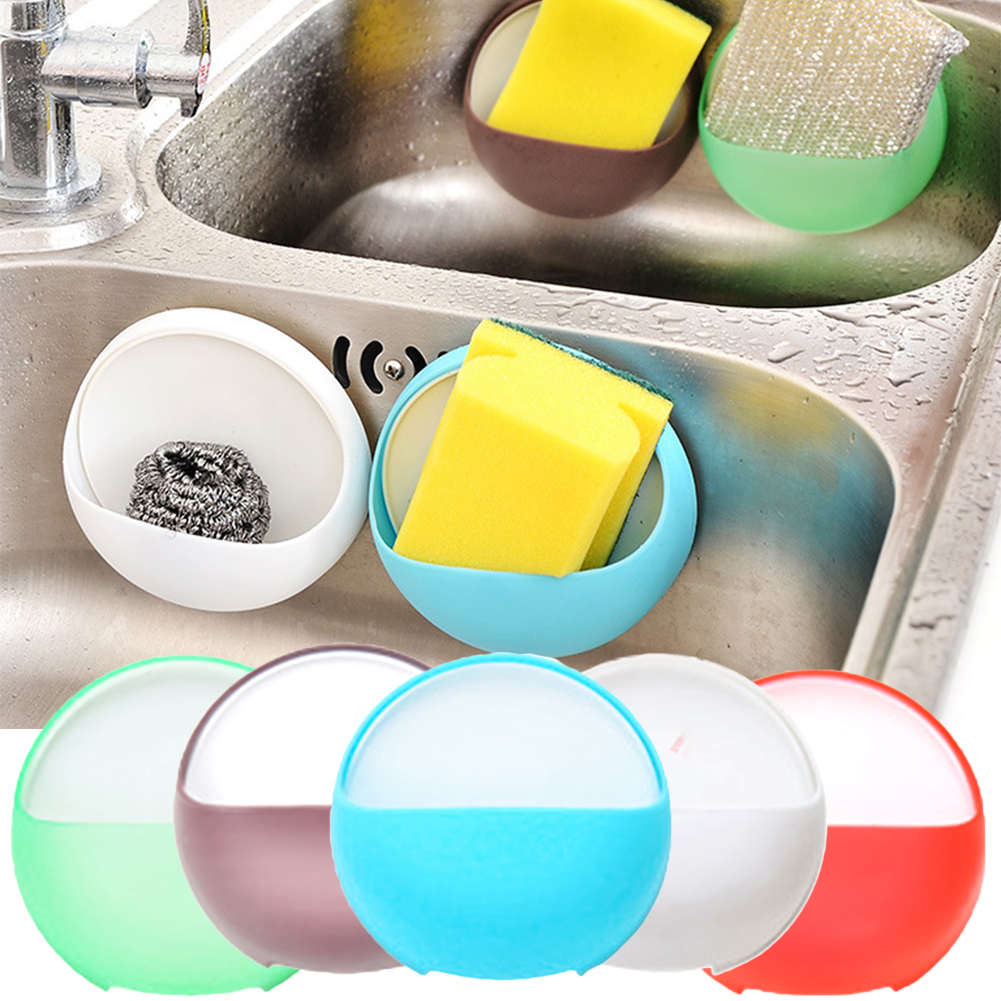 Travelwant 2Packs No Falling Sponges Holder with Strong Adhesive, Sponge Organization rack, Soap