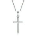 thumbnail image 2 of K-KED Fashion 925 Silver Filled Cross Pendant Chain Necklace Women Mens Delicate Jewelry Choker-Silver, 2 of 9