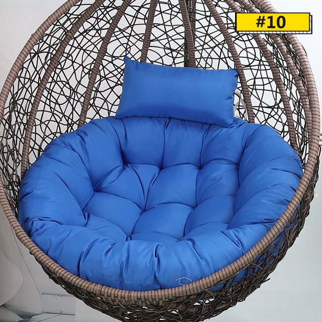 Funda de cojín para silla de columpio colgante, funda de almohada desmontable redonda de Papasan sin relleno para el hogar, Patio y salas de estar, S/L Fivean unisex