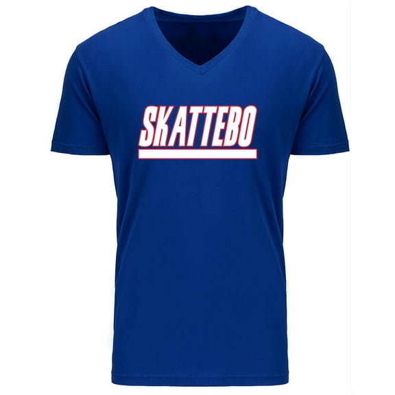 MENS V NECK Cam Skattebo New York Logo Shirt T-Shirt