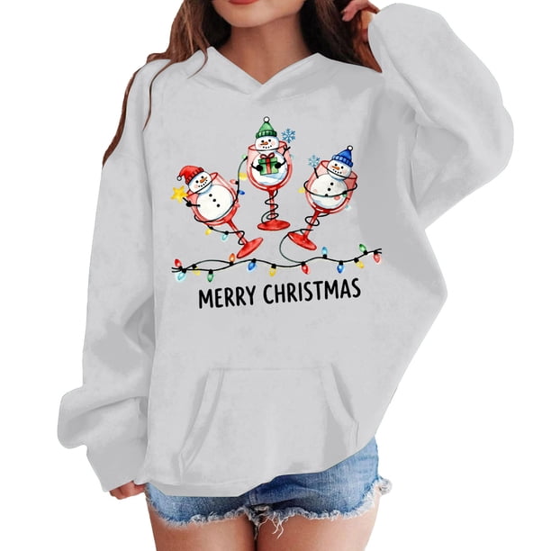 Sudadera con capucha para niñas y niños, sudadera de manga larga con cuello redondo y estampado de moda, jersey con bolsillo, sudadera de poliéster para niñas