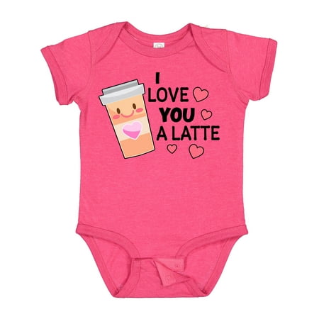 

Inktastic I Love You a Latte with Coffee Cup Gift Baby Boy or Baby Girl Bodysuit