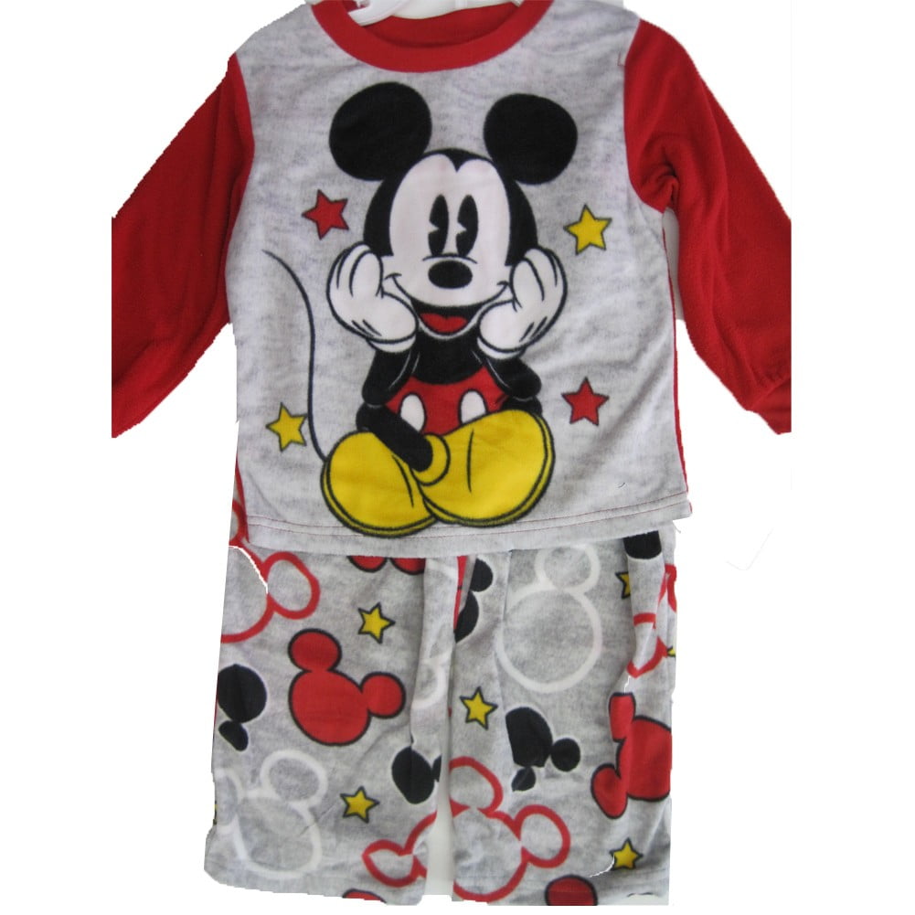 Boys Disney Standing Classic Mickey Mouse Pixel Graphic Tee with Mickey Mouse Clothes For Toddlers