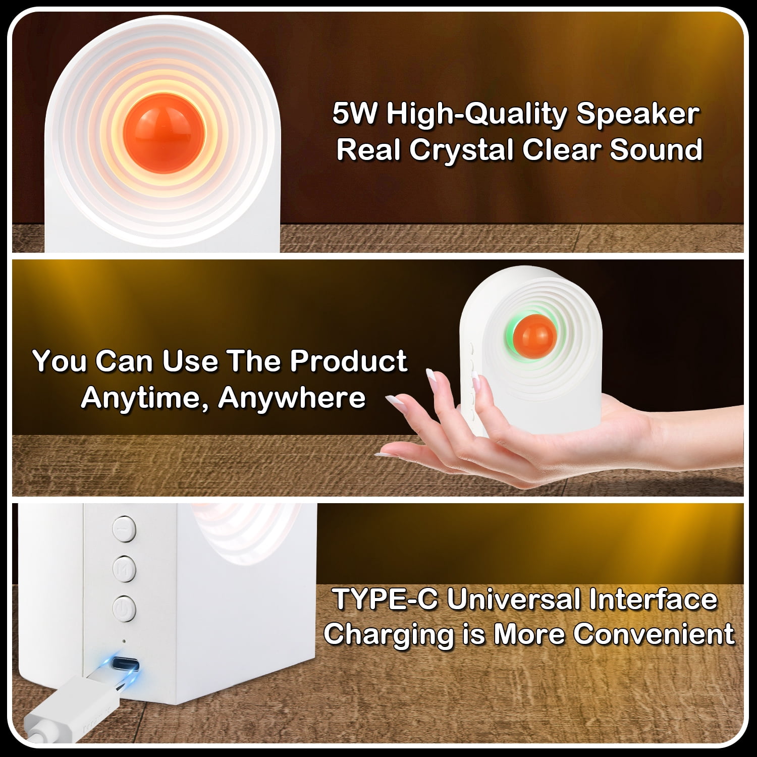Portable White Noise Sound Machine For Sleeping Bluetooth Speaker Night Light With 8 Soothing Sounds Sleep Sounds Machine For Baby Kids Adult & Home Office Travel