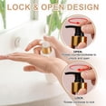 thumbnail image 4 of Uxcell 6 Pcs Soap Dispenser Pump Heads, Lotion Hand Soap Dispensers Top Pumps Replacement Switch Pumphead for Standard 28/410 Thread Size Lotion Shampoo Bottle in Kitchen, Gold/Black, 4 of 7