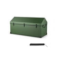 thumbnail image 2 of Outdoor Storage Box Waterproof - 658L Large Garden Tool Shed - Ventilated Window - Heavy Duty Metal Frame - Green, 2 of 9