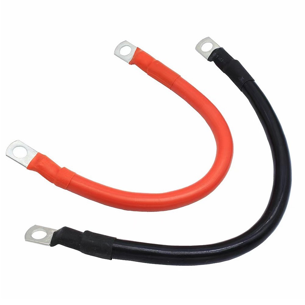 6PCS 4AWG Battery Cables 12inch Marine Battery Inverter Cables Setfor Automotive