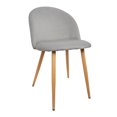 thumbnail image 1 of Silla Velvet Mirel Comedor Tapizada en Terciopelo Gris Perla 1 Pieza, 1 of 9