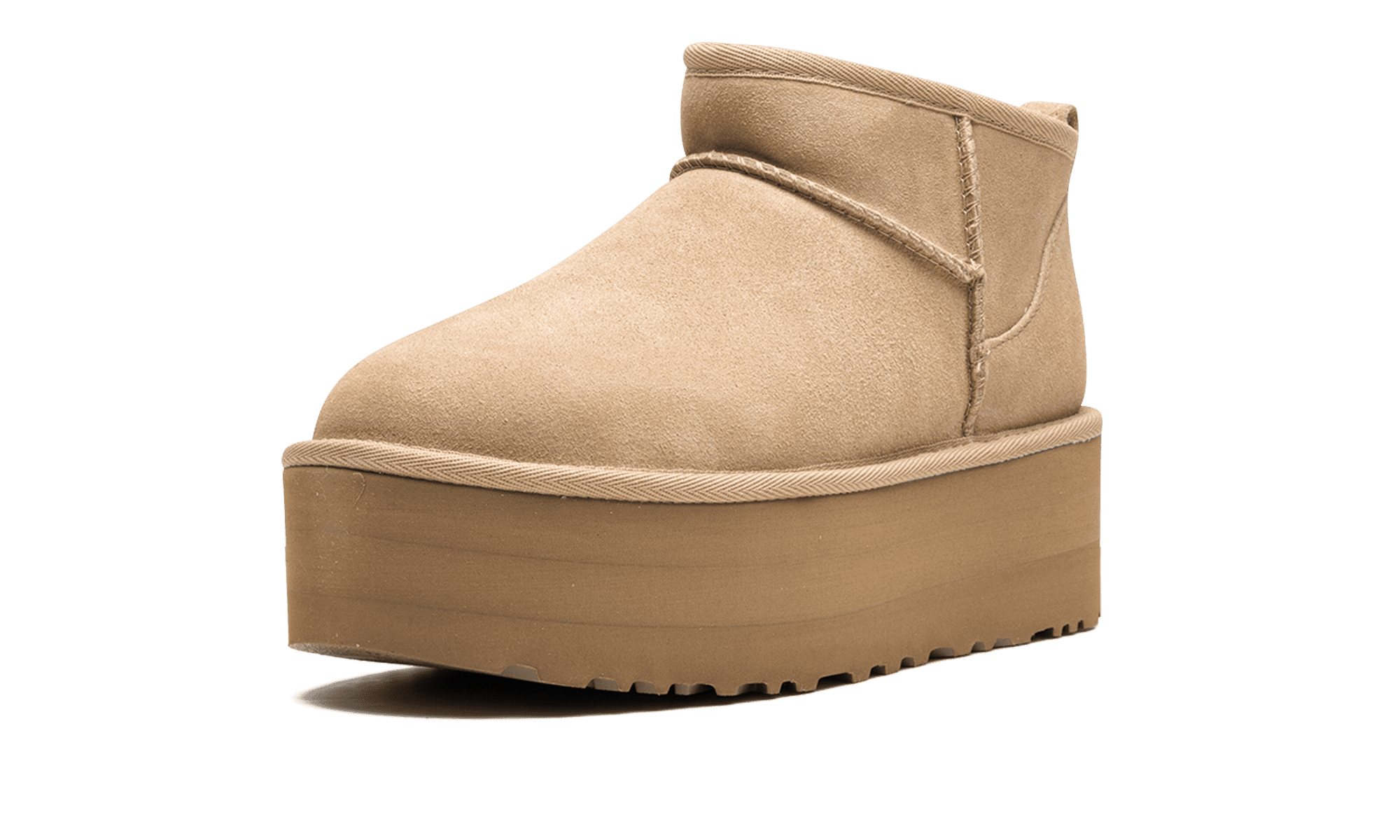 Ugg Mini Platform in Sand Unisex Women size 9 UGG Classic Ultra Mini Platform Sand (W) | 1135092-SNDT main image 3