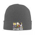 thumbnail image 1 of Gorro de punto de Snoopy de The Gang de Comic Peanuts, gorro de otoño e invierno, gorro cálido de hip-hop con dibujos animados de Woodstock y Charlie Brown para hombre y mujer, 1 of 5