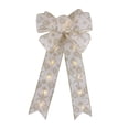 thumbnail image 1 of RKSTN modern home decor Holiday Pendant Christmas Luminous Large Bow Double-layer Bow Christmas Tree Decoration Bow, 1 of 1