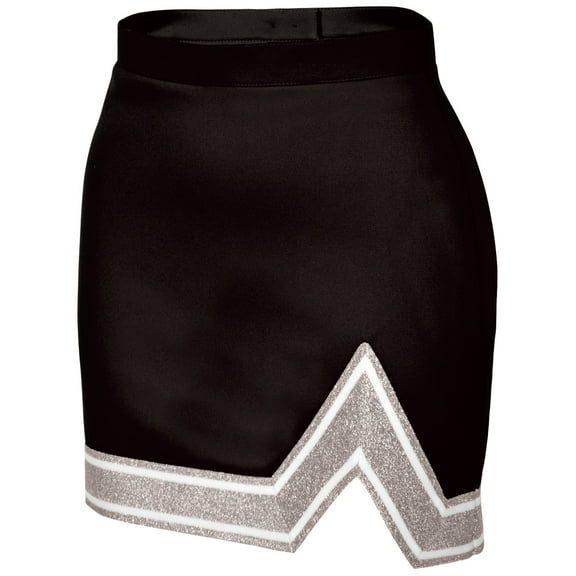 Chassé Girls' Blaze Skirt Black/White/Metallic Silver Youth Small