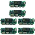 thumbnail image 1 of LED Dual USB 5V 2.4A /Type-C USB Mobile Power Bank 18650 Charging Module Lithium Battery Charger Board 6Pcs, 1 of 7