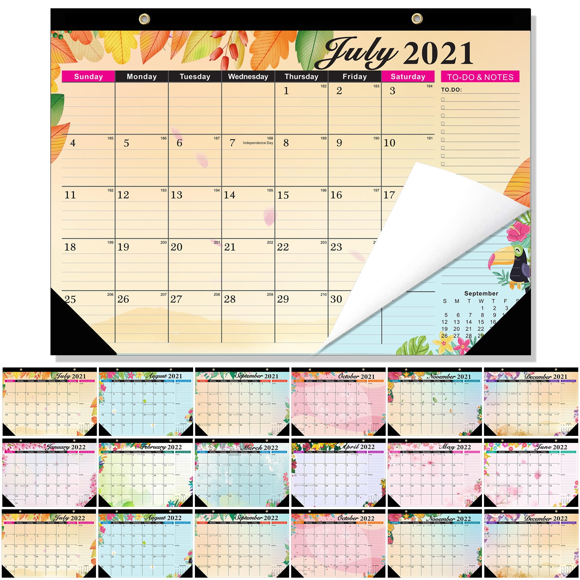 Calendrier Menstruel 2023 Abanopi Wall Calendar 2022-2023 Monthly Calendar Planner From January 2022  To June 2023 17 X 12 Inches Twin-Wire Bound With Julian Dates For Planning  Organizing Your Home Office - Walmart.com