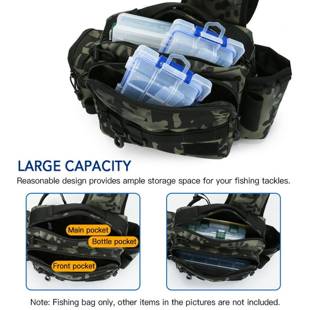 Homgeek Multifunctional Fishing Tackle Bag Outdoor Water-resistant