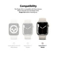thumbnail image 3 of Ringke Slim Case [2 Pack] Compatible with Apple Watch 9 / 8 / 7 45mm, Apple Watch SE / 6 / 5 / 4 44mm Bezel [Frame Only] Premium PC Hard Thin Cover - Clear & Chrome, 3 of 7