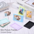 thumbnail image 3 of Uxcell 3 Pcs Mini Picture Frames 2.4 x 3.5 Inch Rectangle Photo Frame, Pink, 3 of 5
