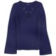 thumbnail image 2 of Ralph Lauren Suéter valayna para mujer, azul, pequeño, 2 of 2