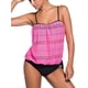 thumbnail image 1 of Trajes de baño sin tirantes para mujer Tankini Bandeau Triangle Briefs Adepaton CJWUS-4495, 1 of 4