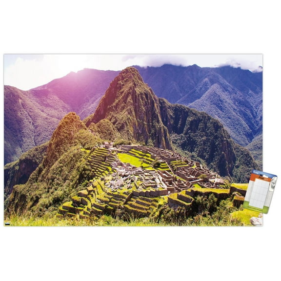 Wonders of the World - Machu Picchu Wall Poster, 22.375" x 34"