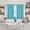Aqua-42"W x 40"L (Pack of 2), variant on Aqua 29"W x 36"L (Pack of 2) Cafe Curtains for Bathroom Kitchen Windows