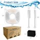 thumbnail image 4 of 16 filtros de repuesto para fuente de agua para gatos compatibles con filtro de fuente de agua para gatos de 94 oz/2,8 litros Filtro automático para fuente de agua para perros Fuentes para mascotas, 4 of 5