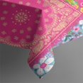 thumbnail image 4 of Rectangle Boho Patchwork Waterproof Tablecloth 60×102 Inch,Bohemian Style Stitching Colorful Floral Vintage Reusable Indoor/Outdoor Durable Table Cover for Party Kitchen Dinner Room Decor, 4 of 6