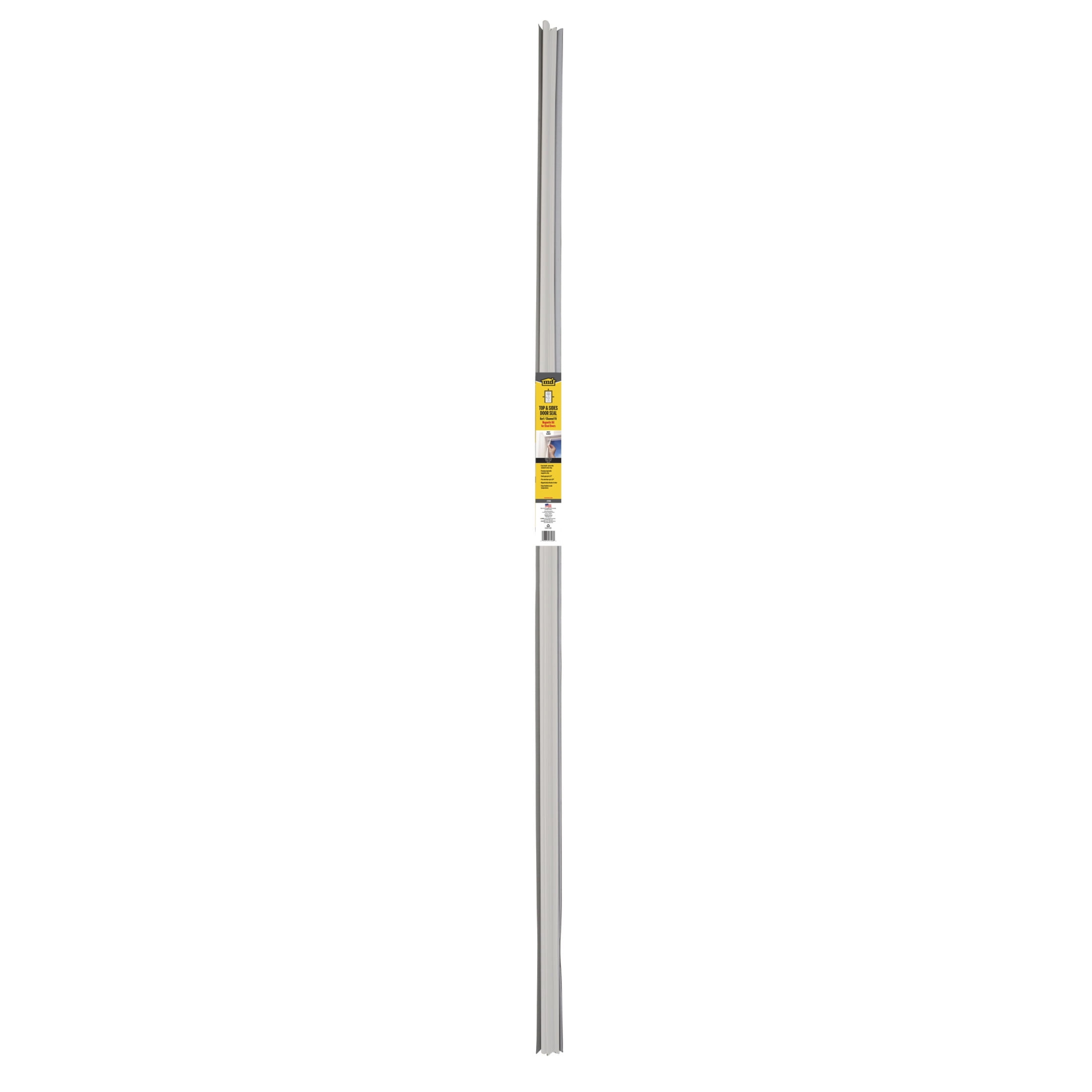 M-D Building Products 47006 White Vinyl with Magnetic Strip Top and Sides Door Seal Kit for Steel Doors