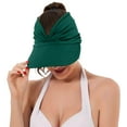 thumbnail image 5 of HJYCHN Women's Wide Brim Sun Hat UPF 50+ Breathable Summer Beach Outdoor Adjustable Sun Headwear For Travel And Sports Activities Green One Size, 5 of 5