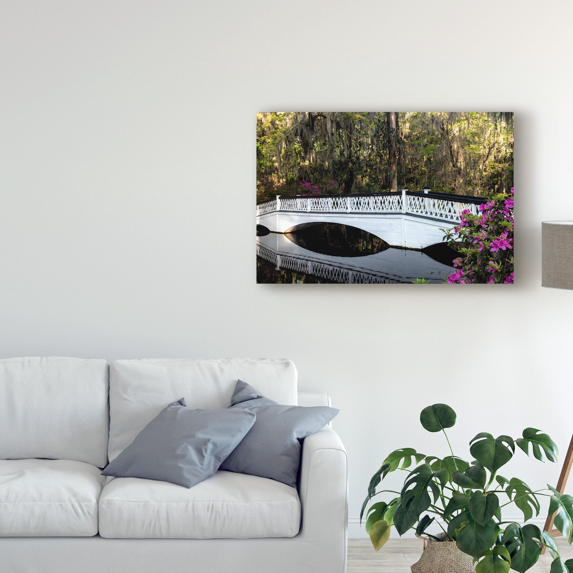 Trademark Fine Art 'White Bridge Reflections' Canvas Art by Danny Head