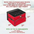 thumbnail image 2 of Hold N' Storage Christmas Nutcracker and Figurine Storage Box Holds up to 72 -4" Ornaments, 2 of 10